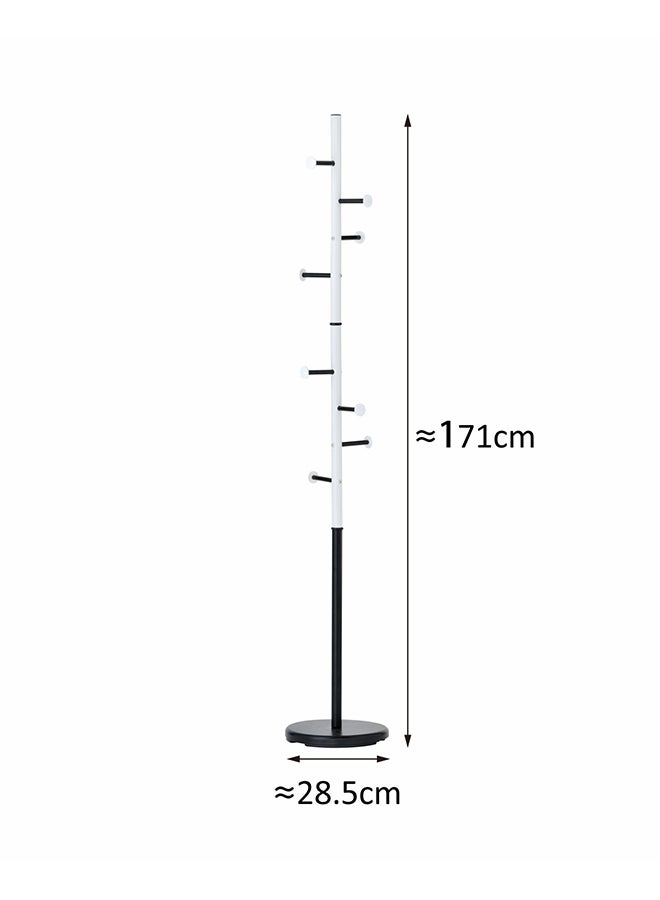 زينمينتس حامل معدني لتعليق الملابس أسود 28.5x28.5x171سم - Image 3