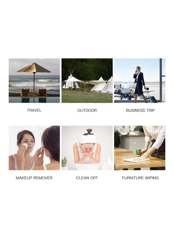 Generic 100-Piece Compressed Disposable Face Towel 25x17x6cm - Image 4