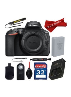 D5600 DSLR Body 24.2MP With Built-in Wi-Fi, NFC,Bluetooth And Accessory Bundle