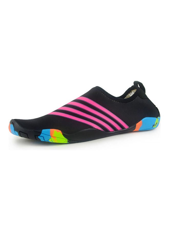 Beauenty Striped Detail Slip-On Shoes Black/Pink/Blue - Image 1