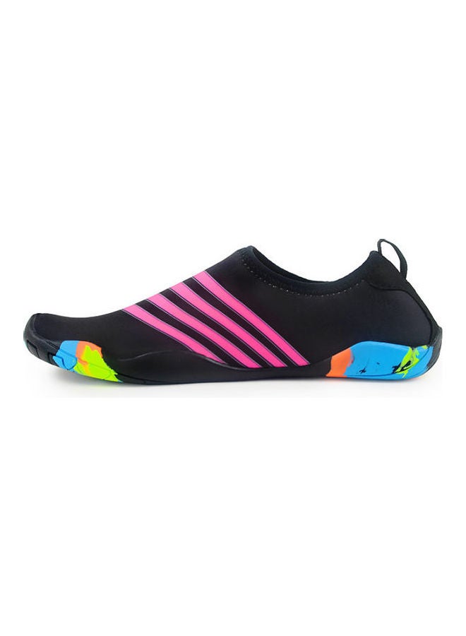 Beauenty Striped Detail Slip-On Shoes Black/Pink/Blue - Image 2
