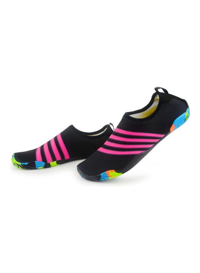 Beauenty Striped Detail Slip-On Shoes Black/Pink/Blue - Image 5