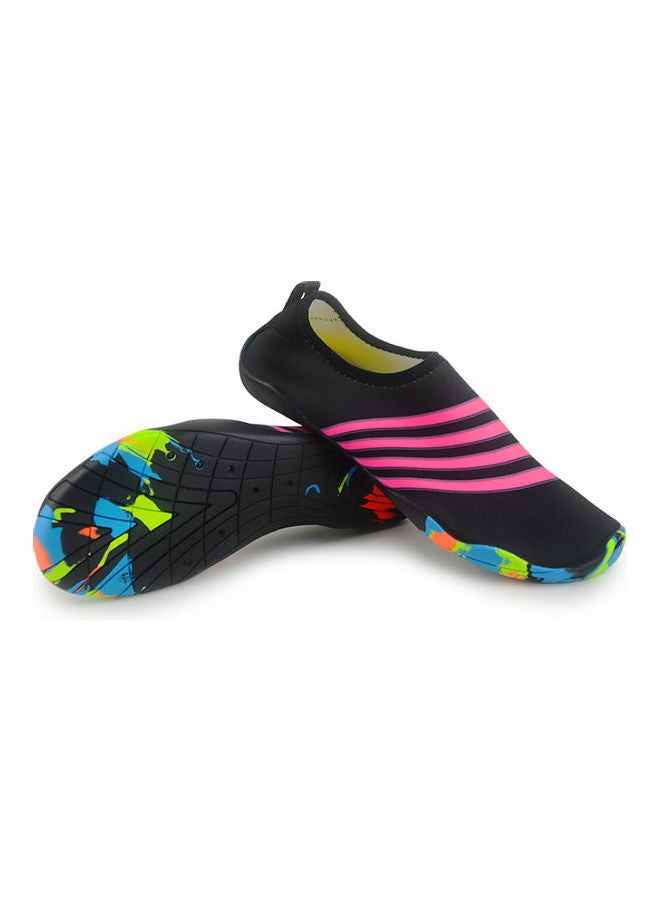 Beauenty Striped Detail Slip-On Shoes Black/Pink/Blue - Image 3