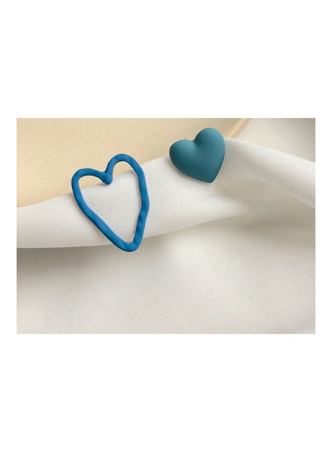 جونسون آند جونسون أقراط غير متماثلة مصنوعة يدوياً على شكل قلب - Image 4