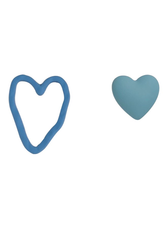 جونسون آند جونسون أقراط غير متماثلة مصنوعة يدوياً على شكل قلب - Image 1