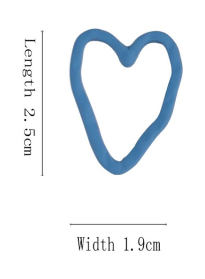 جونسون آند جونسون أقراط غير متماثلة مصنوعة يدوياً على شكل قلب - Image 2