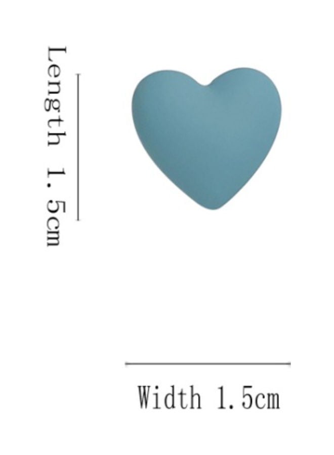 جونسون آند جونسون أقراط غير متماثلة مصنوعة يدوياً على شكل قلب - Image 3