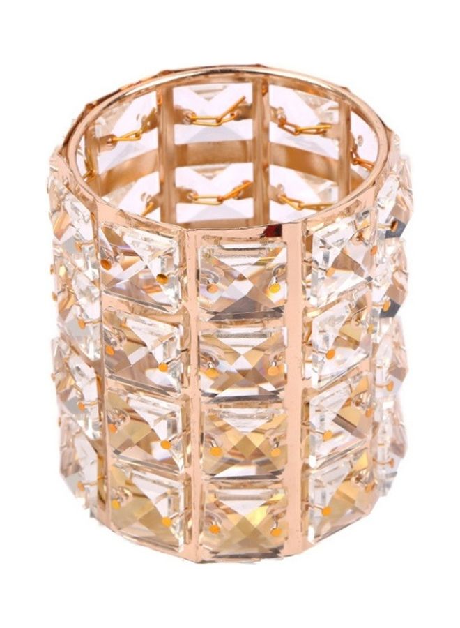 European Style Makeup Brush Holder Gold - Image 1