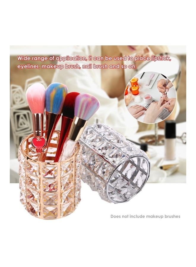 European Style Makeup Brush Holder Gold - Image 3