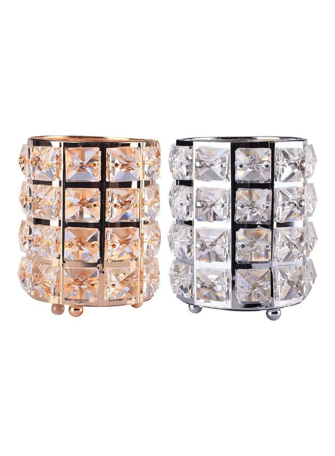 European Style Makeup Brush Holder Gold - Image 4