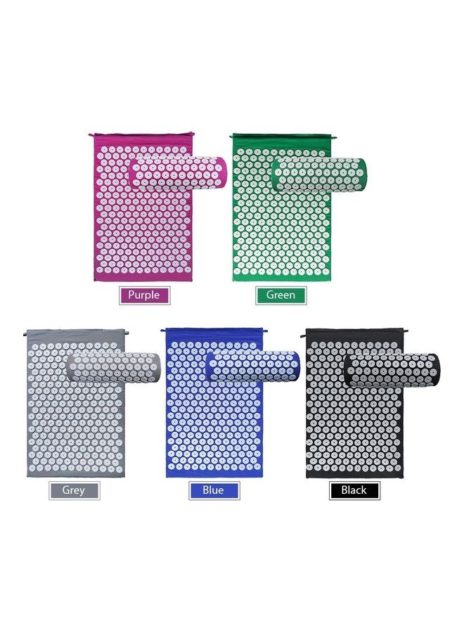 Generic Acupressure Mat And Pillow Set With Spiky Massage Ball 40x20x20cm  - Image 5