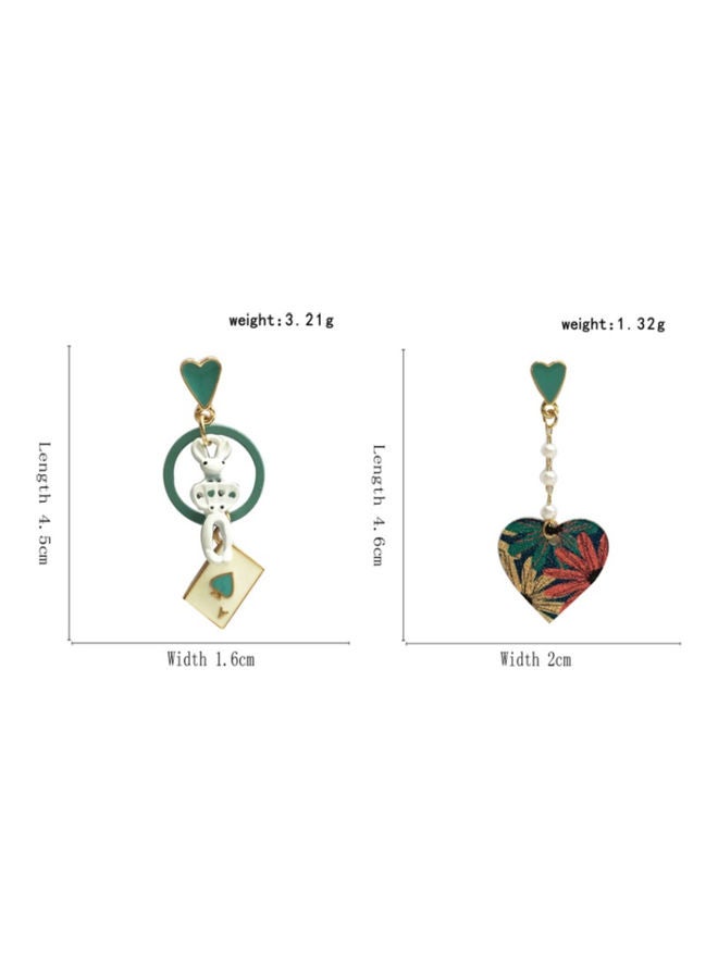 جونسون آند جونسون أقراط متدلية بتصميم على شكل قلب - Image 2