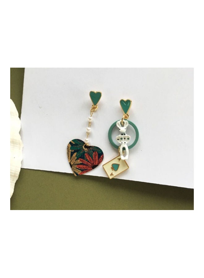 جونسون آند جونسون أقراط متدلية بتصميم على شكل قلب - Image 1