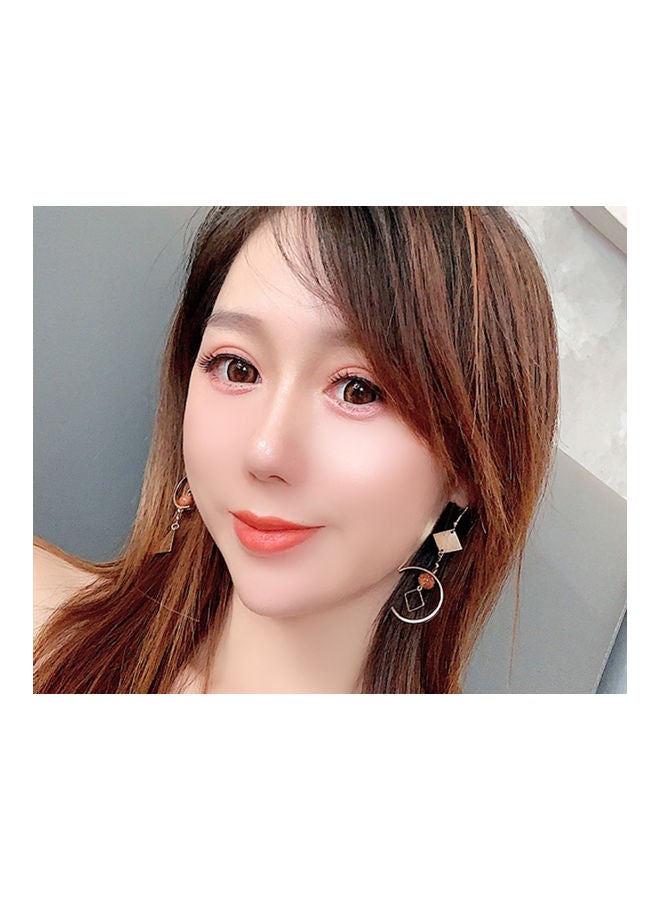 جونسون آند جونسون أقراط متدلية مصنوعة يدوياً بتصميم غير متماثل وبأشكال هندسية من جونسون آند جونسون - Image 5