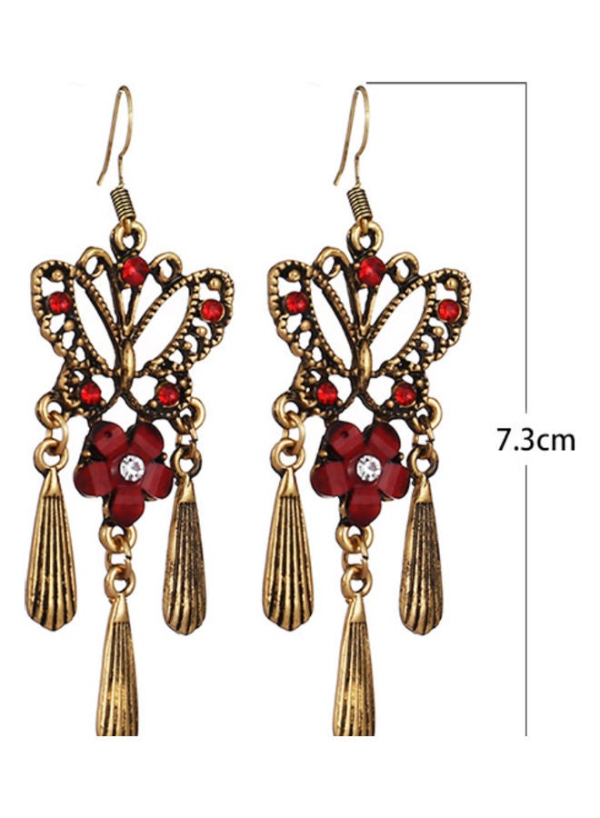 J&J 925 Silver Butterfly Hollow Dangle Earrings - Image 4