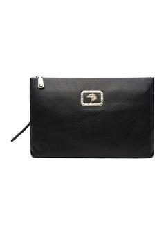 Leather Travel Laptop Sleeve Black