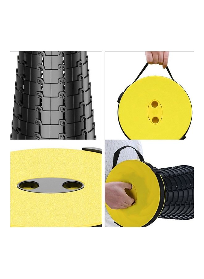 Portable Retractable Stool Outdoor Safe Stable Folding 30x10x5cm - Image 2