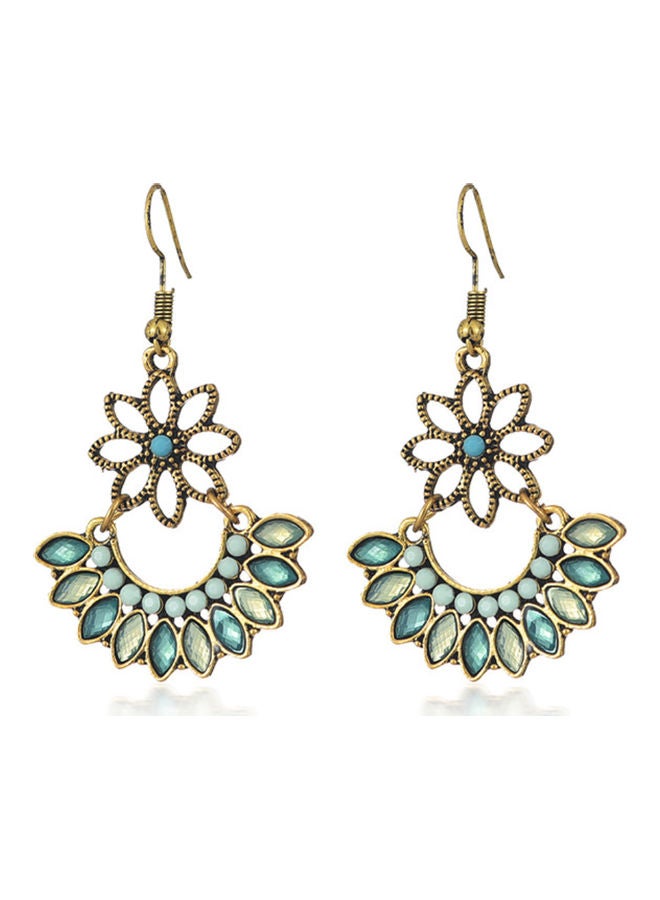 J&J 925 Sterling Silver Rhinestone Inlaid Earrings - Image 1