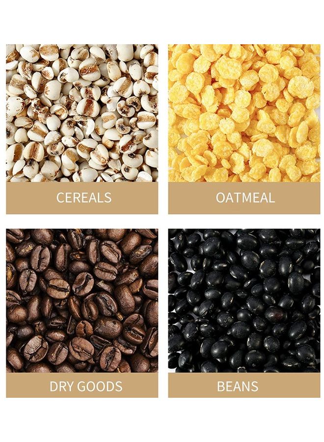 أوركيد موزع حبوب الإفطار يثبت دون مسامير سعة 1500 مل أبيض/ شفاف 9سم - Image 3