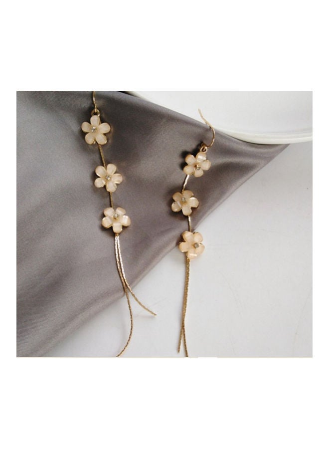 J&J Handmade Simple Long Flower Tassel Aesthetic Earrings - Image 4
