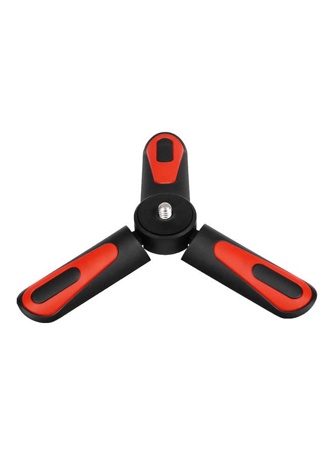 Portable Foldable Tripod Stand Red/Black - Image 1