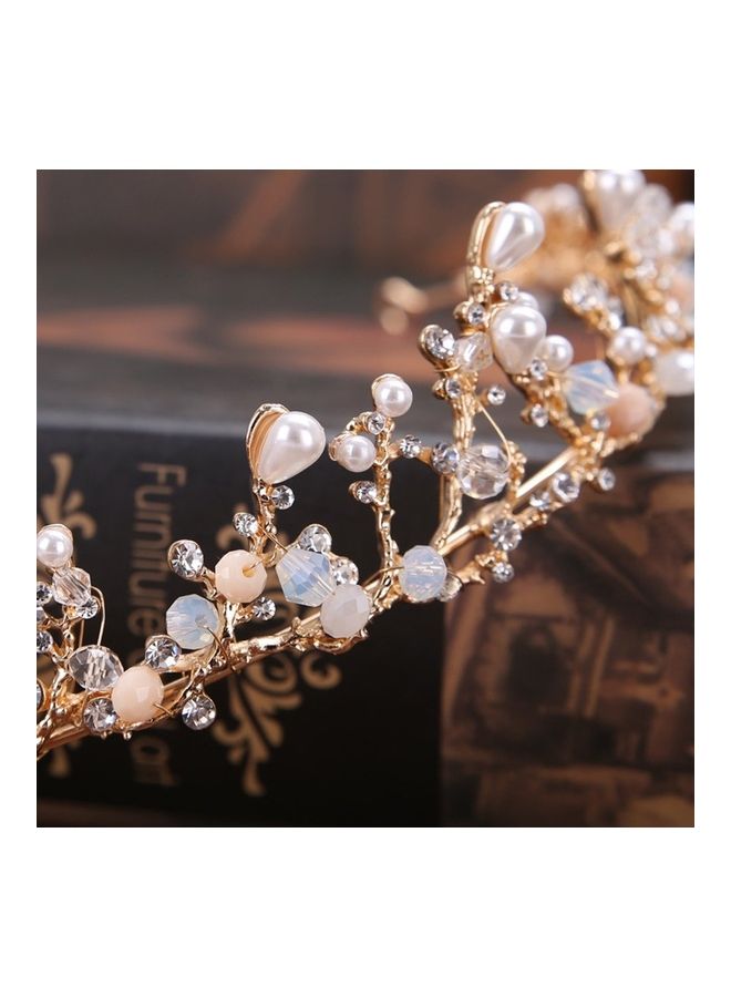 Generic Bride Pearl Handmade golden 28 X 3.5 X 3.5cm  - Image 2