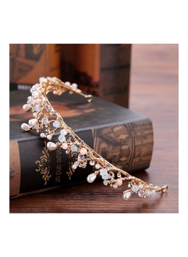 Generic Bride Pearl Handmade golden 28 X 3.5 X 3.5cm  - Image 4