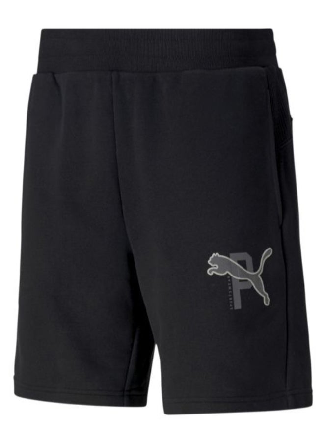PUMA Side Logo Printed Training Shorts Black - Image 5