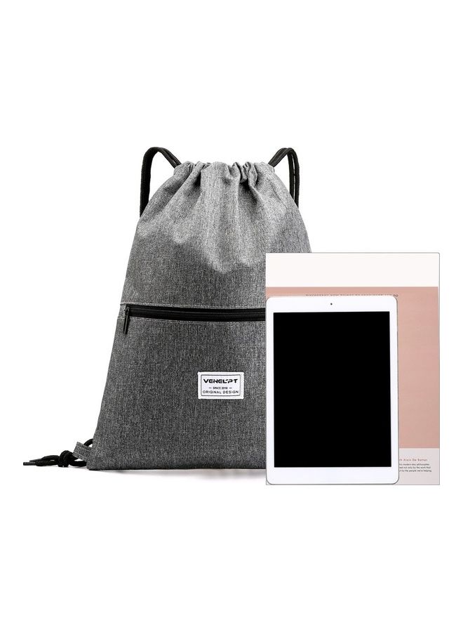 Generic Gym Sack Drawstring Backpack Water-Resistant 43x33x1cm  - Image 4