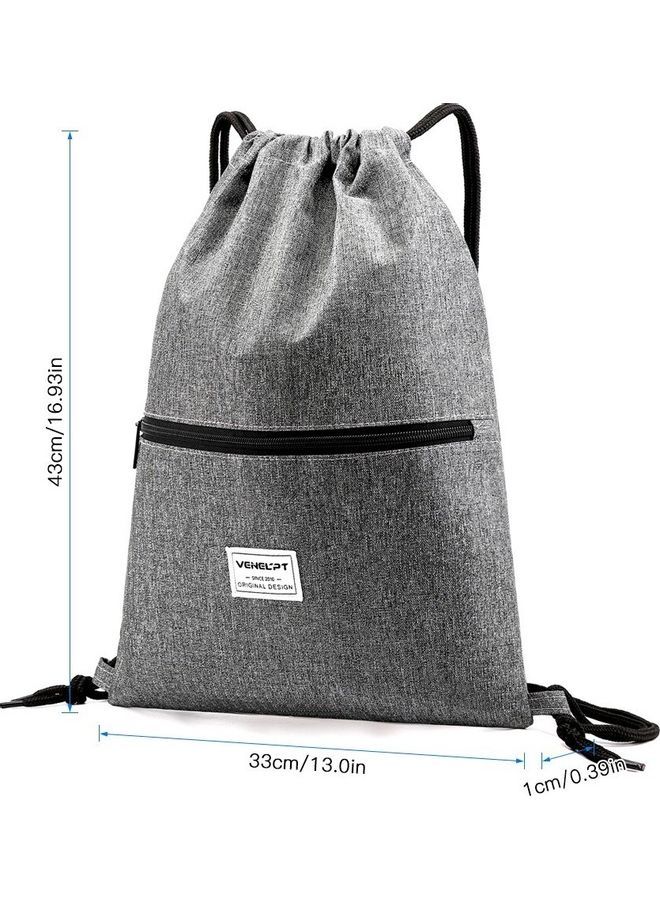 Generic Gym Sack Drawstring Backpack Water-Resistant 43x33x1cm  - Image 5