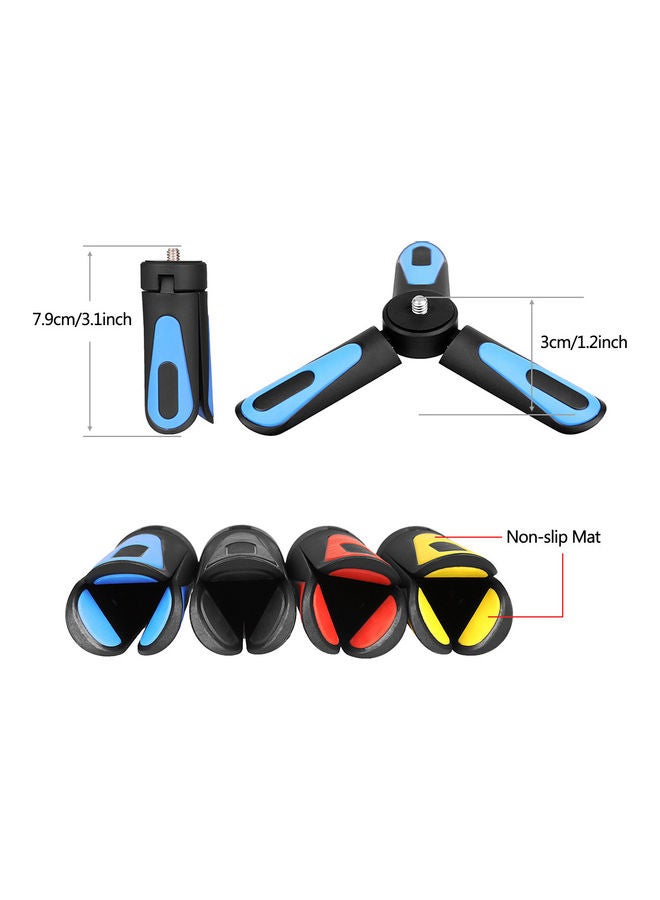 Portable Foldable Tripod Stand Blue/Black