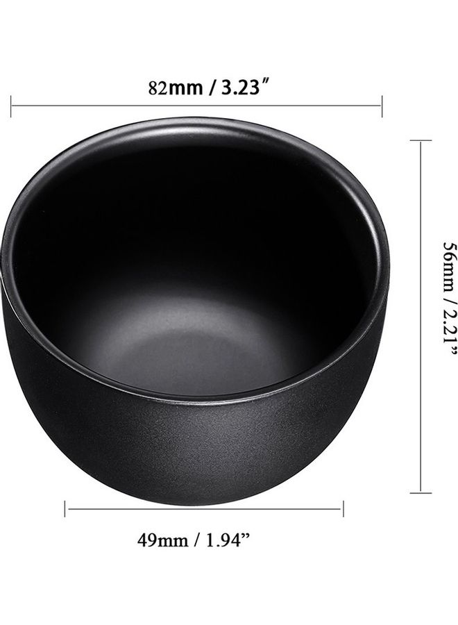 Shaving Razor Soap Bowl Pure Black 2.4x1.8x1.8cm - Image 5