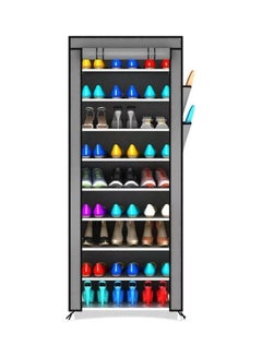 Generic 9-Tiers Shoe Cabinet Rack Grey 60*30*160cm  - Image 1