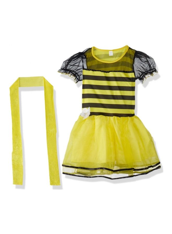 El Maayergy - 3-Piece Bee Polyester Dress Costume With Hair Tie And Belt S - Image 1
