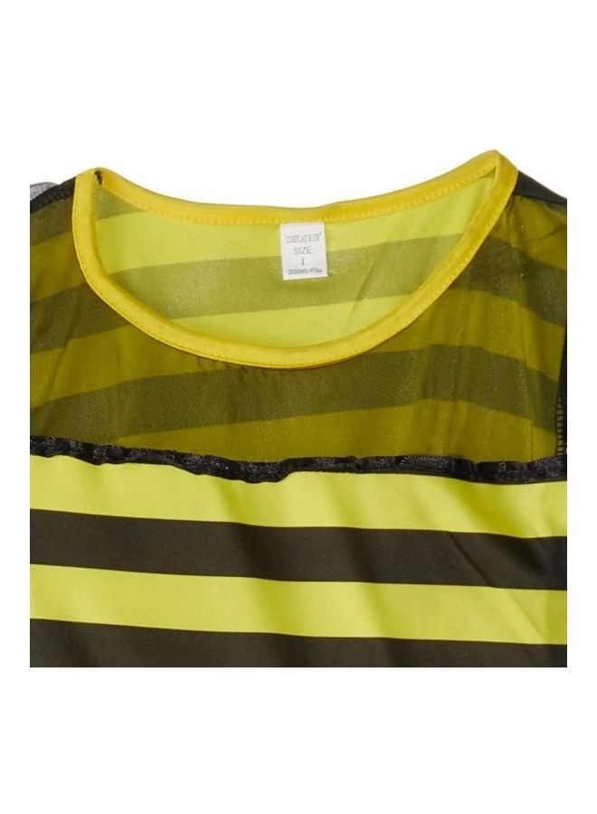 El Maayergy - 3-Piece Bee Polyester Dress Costume With Hair Tie And Belt S - Image 1