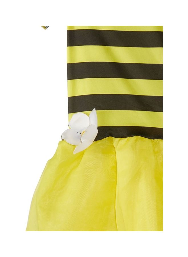 El Maayergy - 3-Piece Bee Polyester Dress Costume With Hair Tie And Belt S - Image 1