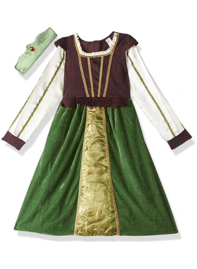 El Maayergy - 2-Piece Princess Polyester Dress Costume With Crown S - Image 1
