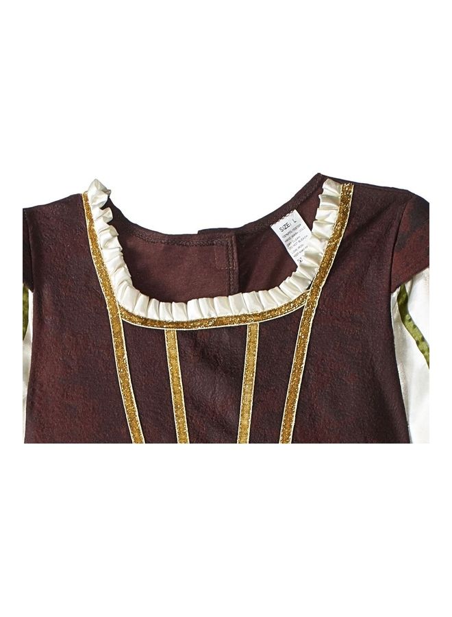 El Maayergy - 2-Piece Princess Polyester Dress Costume With Crown S - Image 1