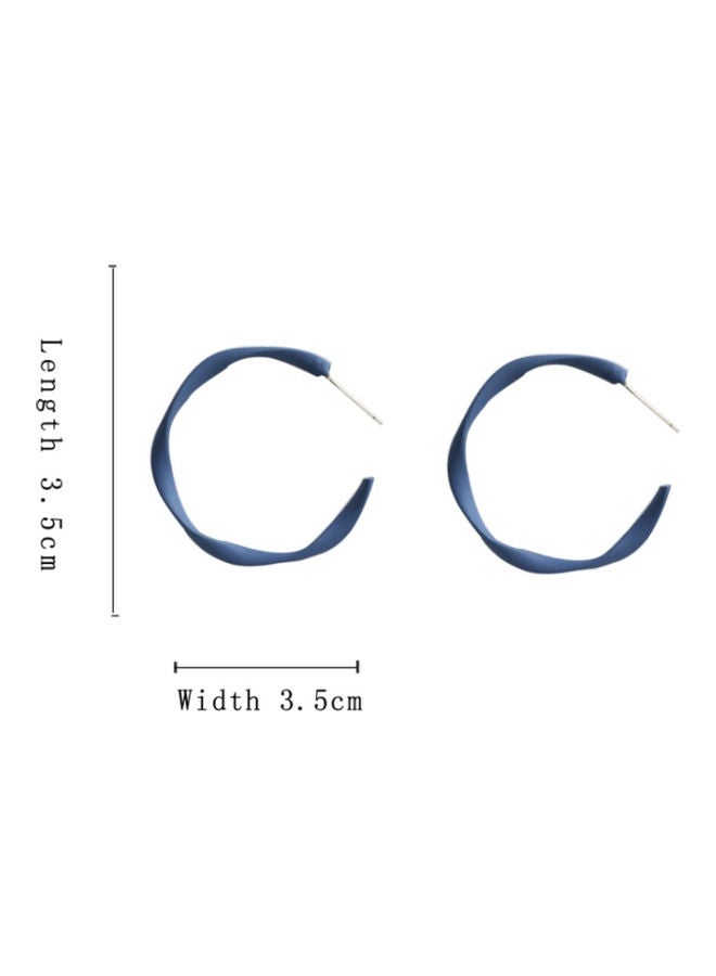 J&J Handmade Personality Trend Twisted C-shaped Artistic Earrings  - Image 2
