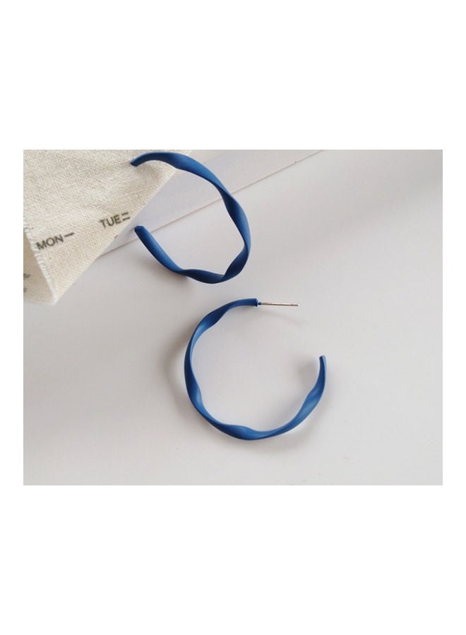 J&J Handmade Personality Trend Twisted C-shaped Artistic Earrings  - Image 3