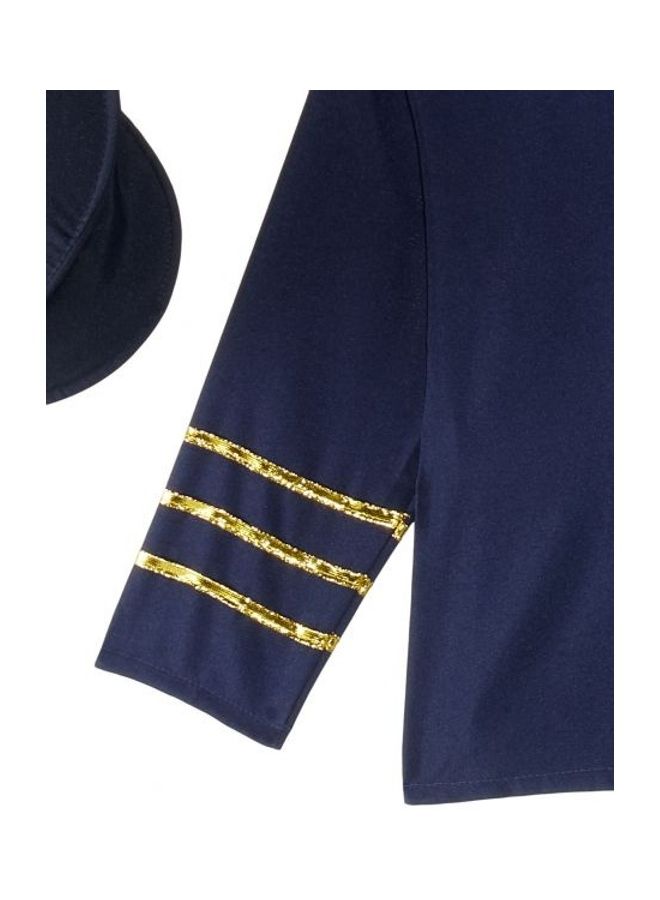 El Maayergy - 2-Piece Pilot Polyester Costume With Cap S - Image 1