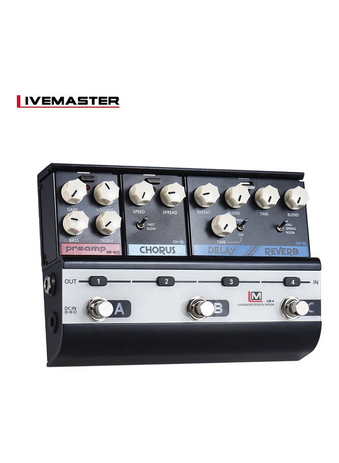 Livemaster Series Lm-4 Mainframe Unit Blues Style Set With 3 Guitar Effect Pedals