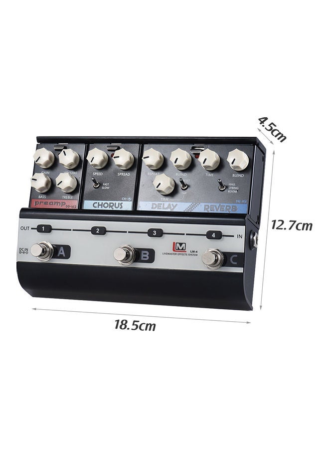 Livemaster Series Lm-4 Mainframe Unit Blues Style Set With 3 Guitar Effect Pedals