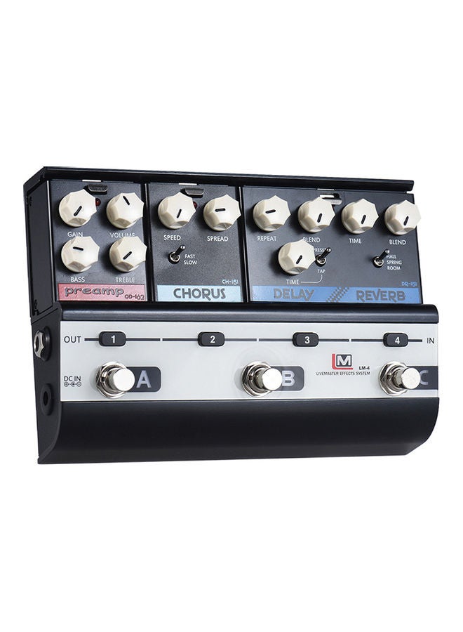 Livemaster Series Lm-4 Mainframe Unit Blues Style Set With 3 Guitar Effect Pedals