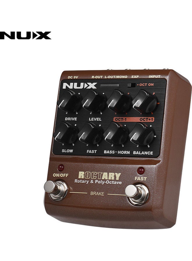 NUX - Roctary Force 2-In-1 Rotary Speaker Simulator And Polyphonic Octave Guitar Effect Pedal True Bypass - Image 1