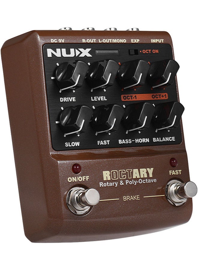 NUX - Roctary Force 2-In-1 Rotary Speaker Simulator And Polyphonic Octave Guitar Effect Pedal True Bypass - Image 1