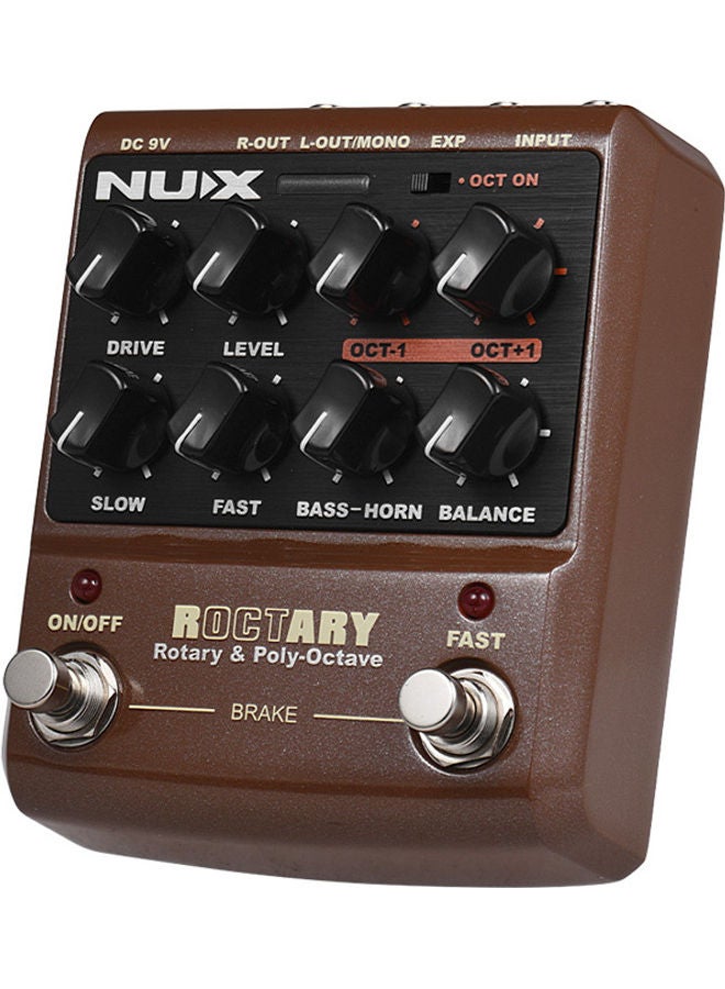 NUX - Roctary Force 2-In-1 Rotary Speaker Simulator And Polyphonic Octave Guitar Effect Pedal True Bypass - Image 1