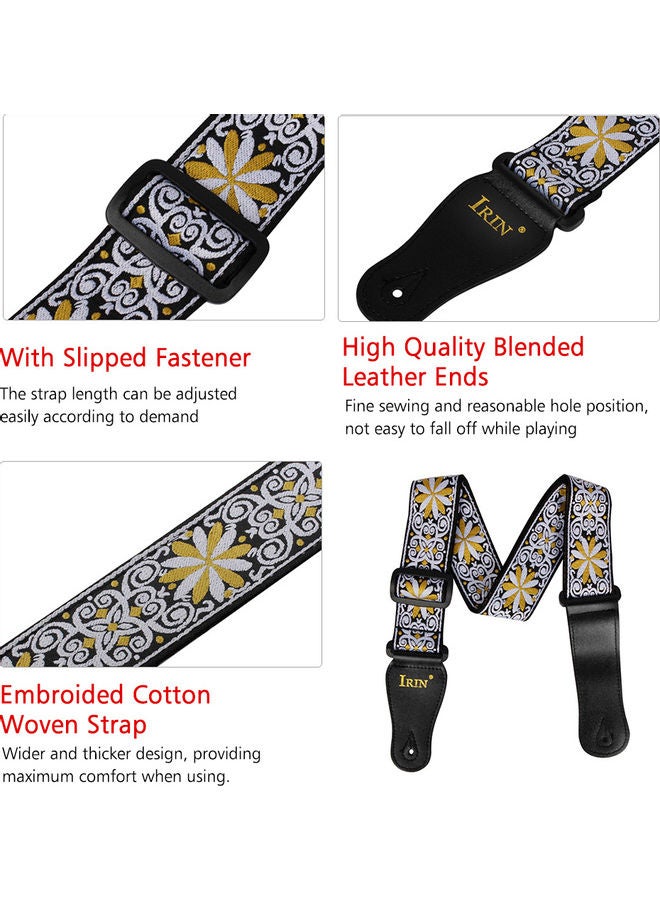 IRIN Adjustable Embroidery Guitar Straps - Image 4