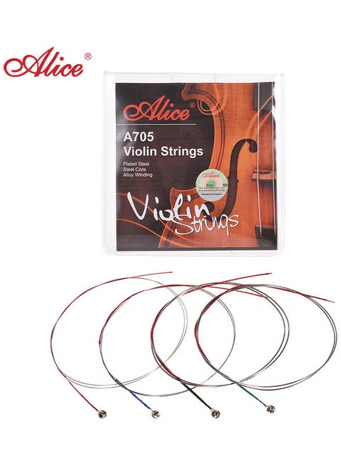 4-Piece A705 Universal Full Set (E-A-D-G) Violin Fiddle Strings