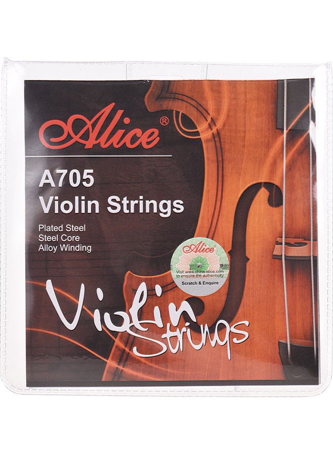 4-Piece A705 Universal Full Set (E-A-D-G) Violin Fiddle Strings